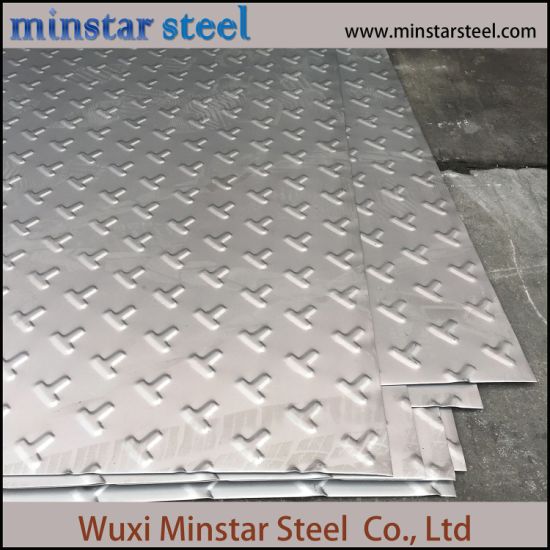 Anti-slip Corrugated Austenite Stainless Steel Sheet Grade 304 304L